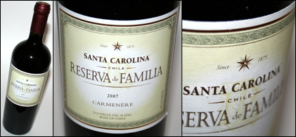 Santa Carolina Reserva de Familia Carmenere